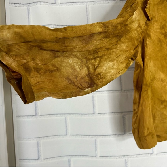 Madewell Tie-Dye Ruffle-Shoulder Top size XXL - Picture 5 of 7